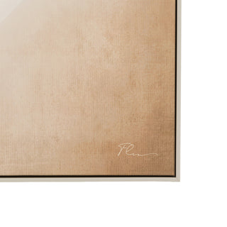 Golden Fight Framed Canvas