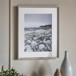 Waves and Wild Flowers II Framed Art