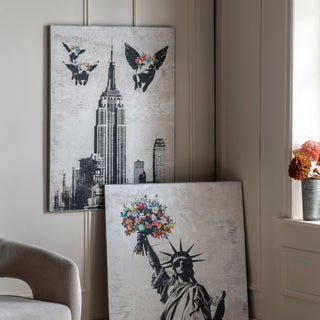 Concrete Dreams II Framed Canvas - KC at HOME