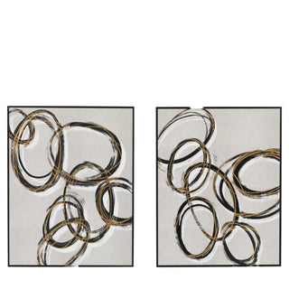 Bold as Gold Framed Canvas Set of 2 - KC at HOME