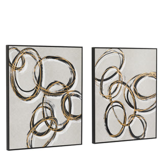 Bold as Gold Framed Canvas Set of 2 - KC at HOME