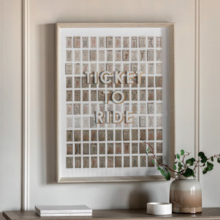 Ticket to Ride Framed Art