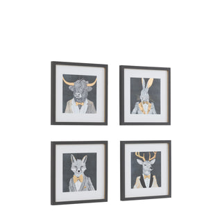 Woodland Gentry Framed Art Set of 4