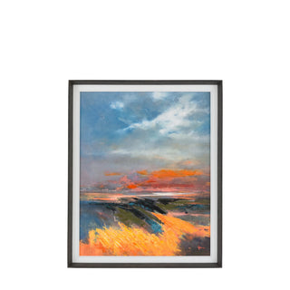 Coastal Glow Framed Canvas - KC at HOME