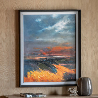 Coastal Glow Framed Canvas - KC at HOME