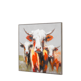 The Moo Crew Framed Canvas