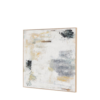 White Noise Framed Canvas