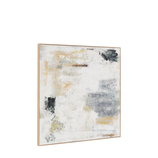 White Noise Framed Canvas