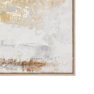 White Noise Framed Canvas