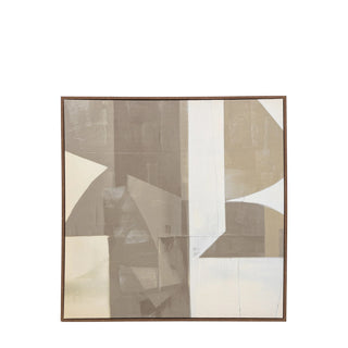 Cemento Abstract Framed Canvas - KC at HOME