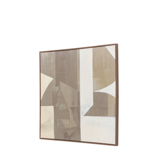 Cemento Abstract Framed Canvas - KC at HOME