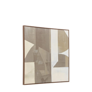 Cemento Abstract Framed Canvas - KC at HOME