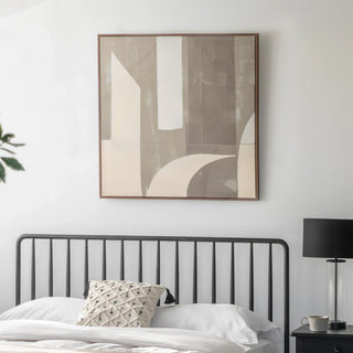 Concreta Abstract Framed Canvas - KC at HOME