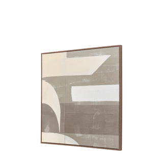Concreta Abstract Framed Canvas - KC at HOME