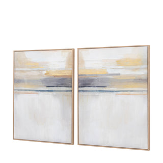 Modern Sunset Framed Canvas Set of 2