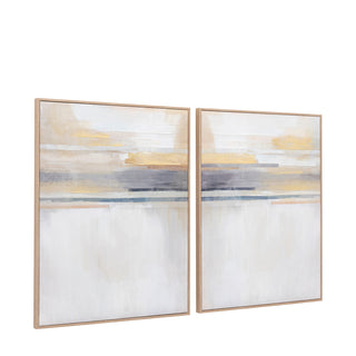 Modern Sunset Framed Canvas Set of 2