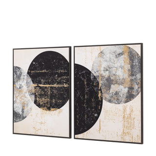 Orbit Framed Canvas Set of 2