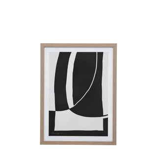 Abstract Noir et Blanc Framed Art - KC at HOME