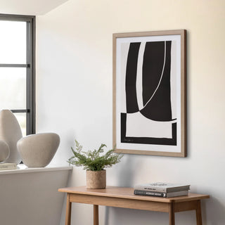 Abstract Noir et Blanc Framed Art - KC at HOME