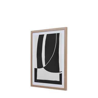 Abstract Noir et Blanc Framed Art - KC at HOME