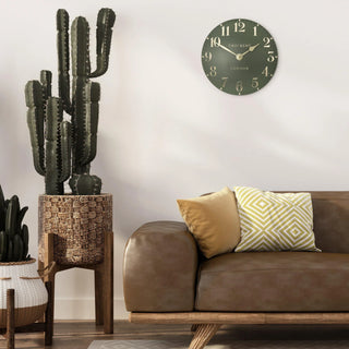 Arabic Wall Clock Lichen Green - Small - KC at HOME