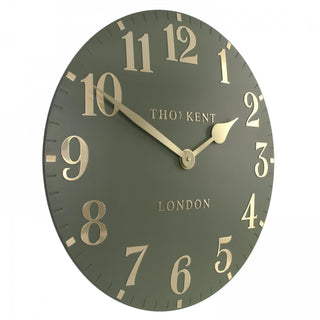 Arabic Wall Clock Lichen Green - Large - KC at HOME