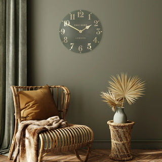 Arabic Wall Clock Lichen Green - Large - KC at HOME