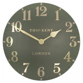 Arabic Wall Clock Lichen Green - Large - KC at HOME