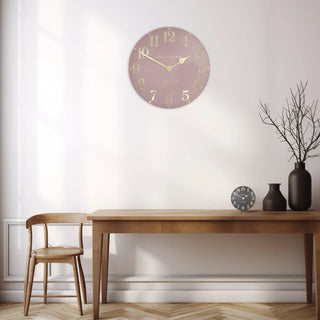 Arabic Wall Clock Blush Pink - Large - KC at HOME