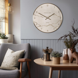 Oyster Wall Clock Stone