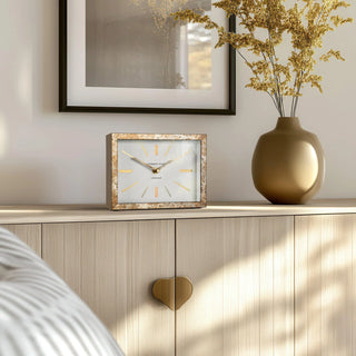 Smithfield Mantel Clock Bronze - KC at HOME