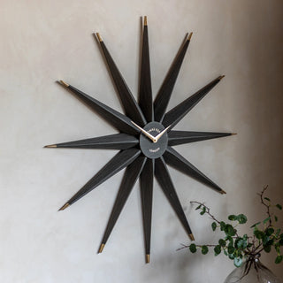 North Star Wall Clock Warm Grey - KC At Home