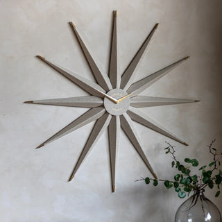 North Star Wall Clock Light Grey - KC At Home