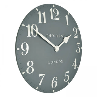 Arabic Wall Clock Flax Blue - Large - KC at HOME