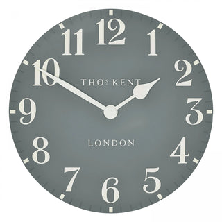 Arabic Wall Clock Flax Blue - Large - KC at HOME
