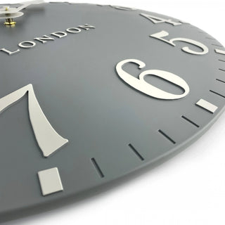 Arabic Wall Clock Flax Blue - Small - KC at HOME