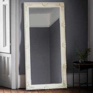Abbey Leaner Mirror Cream - KC at HOME
