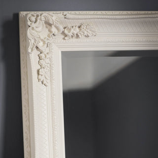 Abbey Leaner Mirror Cream - KC at HOME