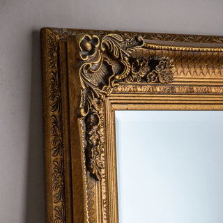 Abbey Leaner Mirror Gold - KC at HOME