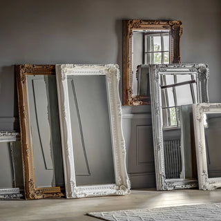 Carved Louis Mirror Cream