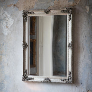 Abbey Rectangle Mirror Silver - KC at HOME