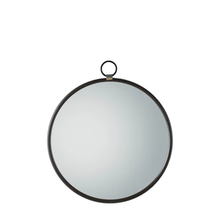 Bayswater Black Round Mirror II - KC at HOME