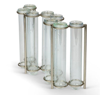 W-shaped Glass Tube Vase