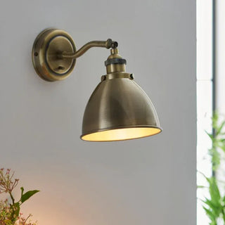 Frank Wall Light Antique Brass - KC at HOME