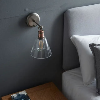 Hale Wall Light with Clear Shade - KC at HOME