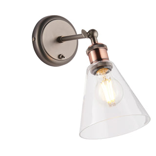 Hale Wall Light with Clear Shade - KC at HOME